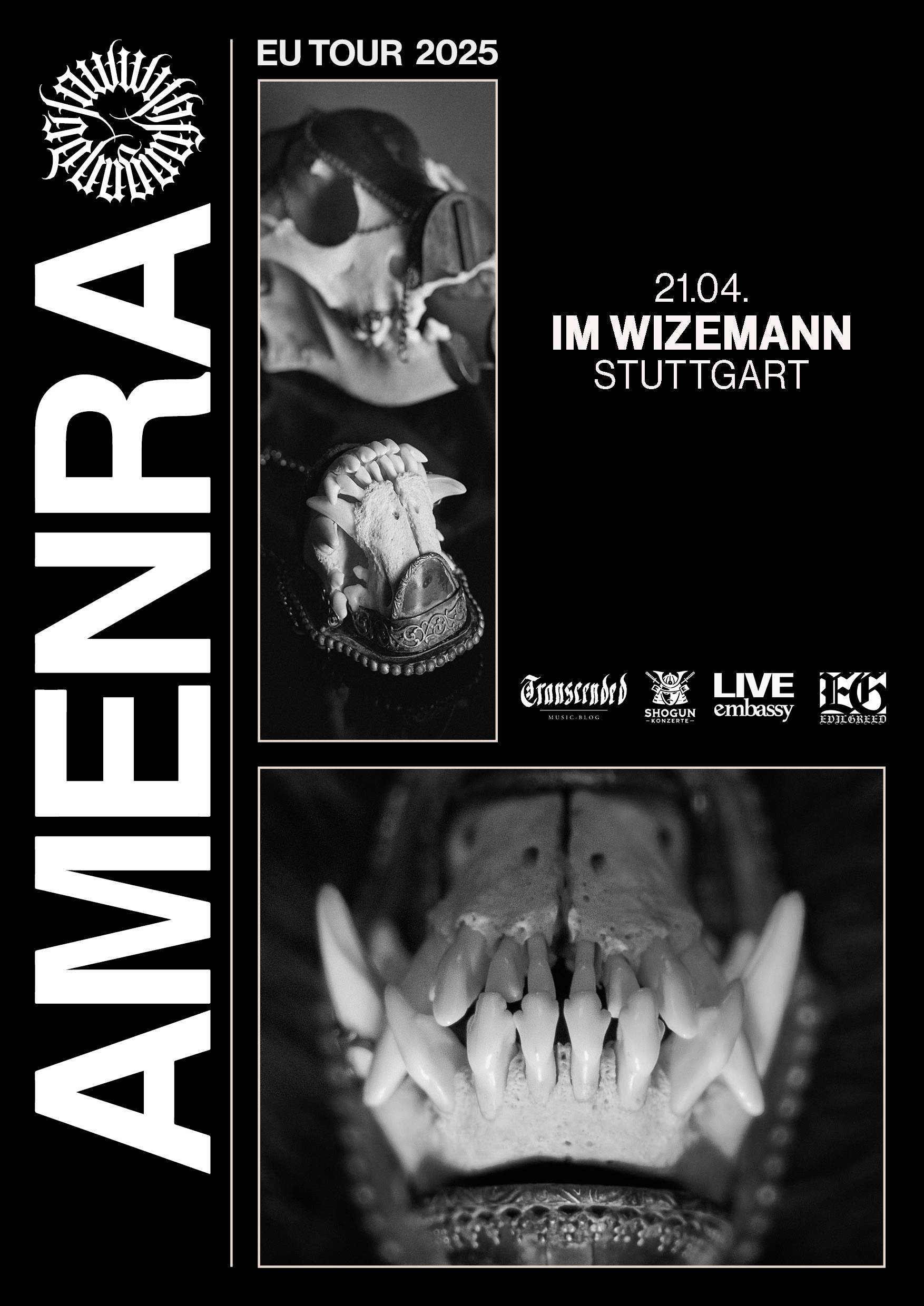 Amenra – 2025 – Stuttgart Plakat Amenra - 2025 - Stuttgart Plakat